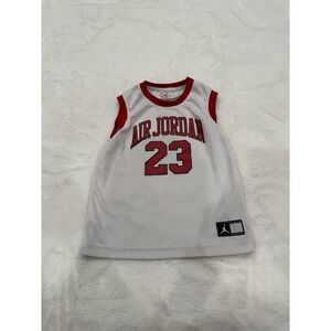 Kids Size 6-7Y Jordan Basketball Jersey - White